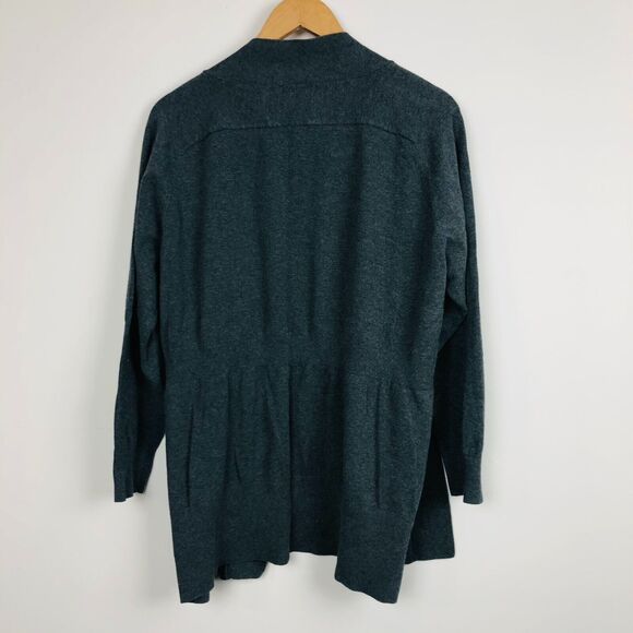 Kersh Women's Long Sleeve Open Front Cardigan Sweater Solid Gray Size XXL - Picture 4 of 6